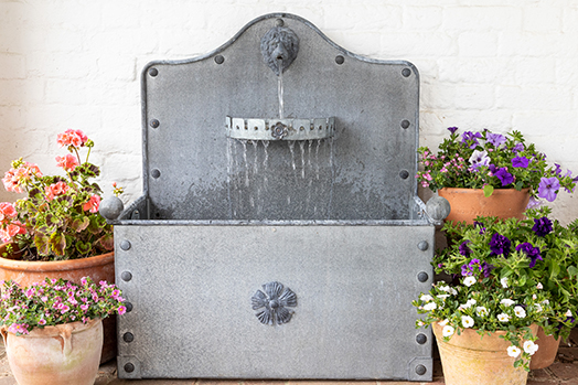 The Arthur Jack water feature in a garden, perfect solution for eco friendly option